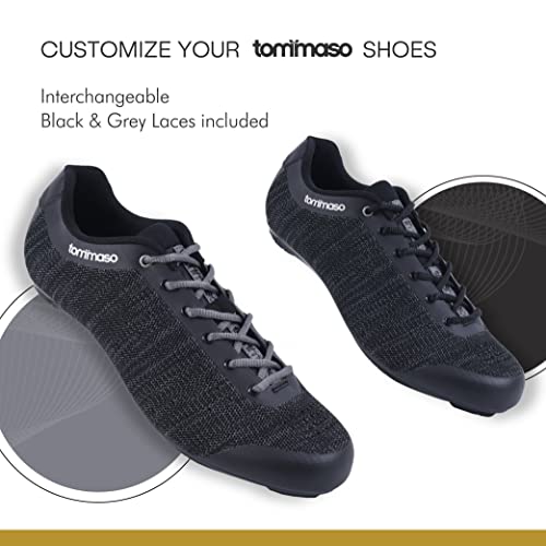 Tommaso Strada Aria Knit Lace Up Indoor Cycling Shoe with Delta Cleat