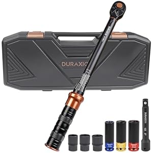 DURAXION 1/2インチトルクレンチセット 車 タイヤ交換 プレセット型 差込角12.7 mm 20-220N.m 8点組