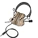 IRON JIA'S Hunting Headset Shooting Tactical Earmuffs Aviation headphone Noise Canceling Hearing Protection NATO plug (Desert)