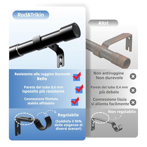 Curtain Rods Curtain Rod Curtain Poles Indoor Curtain Rod Stainless Steel Curtain Rod with Round End and Bracket for Bedroom Living Room Windows Silver 84-143CM