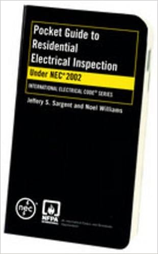 Pocket Guide To Residential Electrical Inspections Under Nec 02 Jeffery S Sargent Noel Williams Amazon Com Books