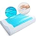 Save&Soft Gel Memory Foam Pillow - Doctor Recommended Contour Design - Reversible Orthopedic Sleeping Pillow Helps to Reduce Neck Pain - Cervical Chiropractic Cooling Pillow for Men Women