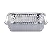 DOBI Aluminum Pans with Lids [50 Pack] - 2.25 lb. Medium Sized Disposable Aluminum Foil Take-Out Containers with Cardboard Lids