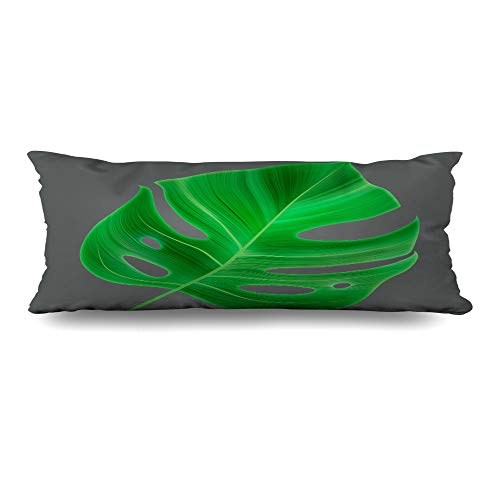 Ahawoso Body Pillows Cover 20x54 Inches Exotic Bamboo Tropical