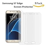 Samsung Galaxy S7 Edge Screen Protector [Full Screen Coverage][Anti-Scratch][Anti-Bubble][Anti-UV][No Rainbow] Premium Ultra Slim High Definition Phone Film with Lifetime Warranty,Pack of 3