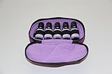5-Bottle Purse-size Essential Oil Carrying Case - Deep Purple with Lavender interior