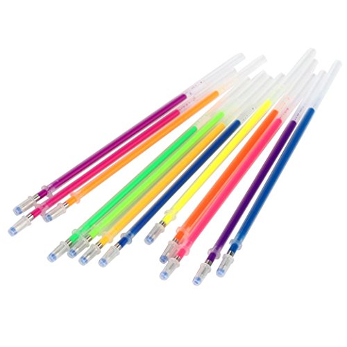 image for Lowprofile 48Pcs/12Pcs Colors Gel Refills Neon Glitter Markers Highlig