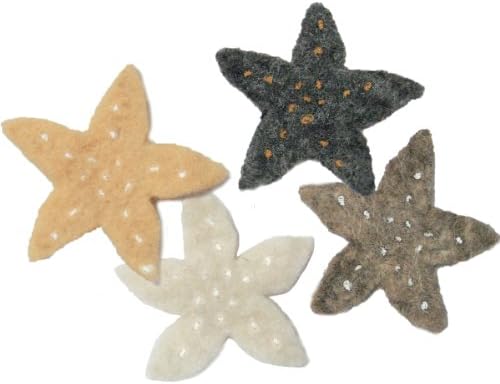 Dimensions Needlecraft Felt Embellishment, Neutral Stars