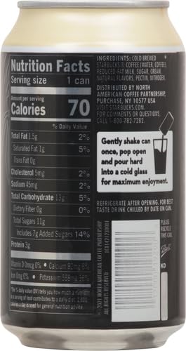 STARBUCKS NITRO COLD BREW, VANILLA SWEET CREAM, 9.6 FL OZ CAN
