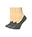 Vans Womens Girls Basic Canoodle No Show Socks, Black Heather, Womens shoe Size 7-10