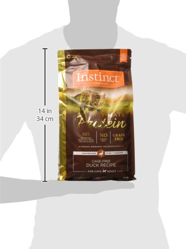 INSTINCT ULTIMATE PROTEIN, NATURAL DRY CAT FOOD, GRAIN FREE RECIPE – CAGE FREE DUCK, 4 LB. BAG