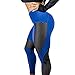 Oksale Womens Workout Leggings Fitness Sports Gym Running Yoga Athletic Pants (L, Blue)