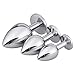 Akstore 3 Pcs Luxury Jewelry Design Fetish Anal Butt Plug (Light Purple)