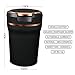 COOL·CAR Car Ashtray, Easy Clean Up Detachable Car Ashtray with Lid Blue Led Light and Removable Ceramic liner for Most Car Cup Holder(Gold)