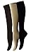 Yomandamor Women's Mild(8-15 mmHg) Compression Socks(3 Pair Packs) Size 9-11 (Assorted)
