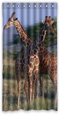 Fashions Home Deco Custom Giraffe Window Curtain For Living Room/Bedroom/Patio Door/Bathroom,Home Decor,Window Curtain 50" X 96"(One Piece)
