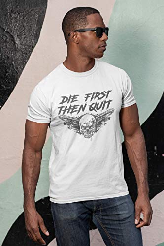 Ultrabasic-Mens-Graphic-T-Shirt-Die-First-Then-Quit-Motivational-Skull-Shirt
