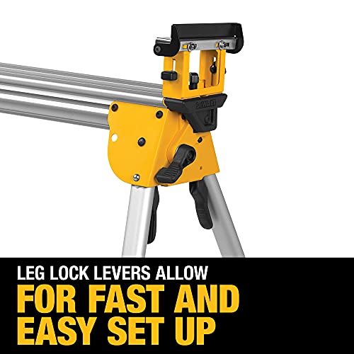 DEWALT Miter Saw Stand, 500 lb Capacity, Lightweight and Portable, Leg Locks for Easy Set Up