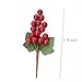 YSBER Christmas Berry Picks Artificial Glittered Berries Stems Decorations Great Addition to Any Christmas Decor, Crafts, Wreath, Garland or Tree (10PCS)