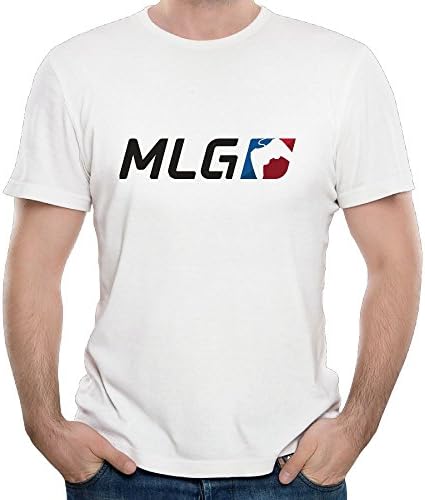 ZHXR Men Major League Gaming MLG Logo Classic Outline Design Tshirt