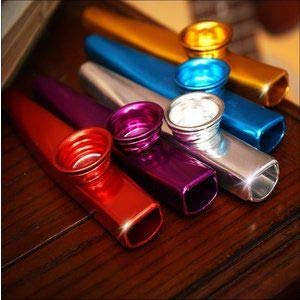 Metal Kazoo Musical Instruments Flutes, 6 Colors 18 Pack,Guitar,Ukulele, Violin, Piano Keyboard (18)