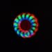 LED Glow Premium Fidget Spinner Toy for Stress Relief, ADHD, Anxiety, Boredom, EDM/Rave (Red)