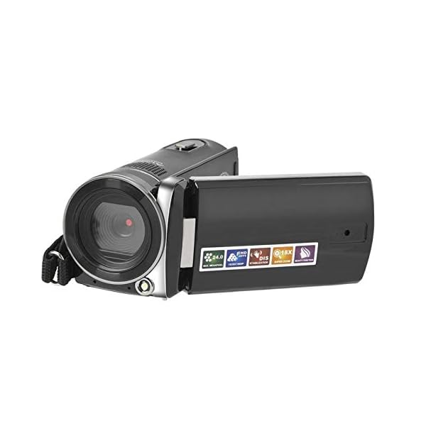 Dvh-450-Kamera, tragbarer Camcorder, 24-Millionen-Pixel-Kamera mit 18-fachem Digitalzoom, faltbarer 3-Zoll-Touchscreen…