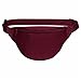 Fanny pack, BuyAgain Unisex 2 Zipper Quick Release Buckle Travel Sport Running Waist Fanny Pack - Burgundy