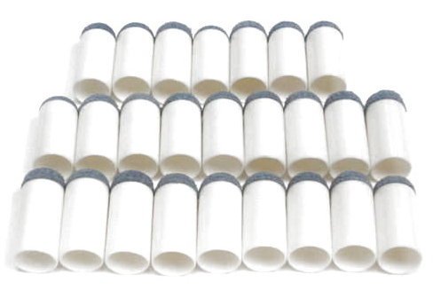 25 Pool Billiard Slip On Cue Tip - 12.5 mm
