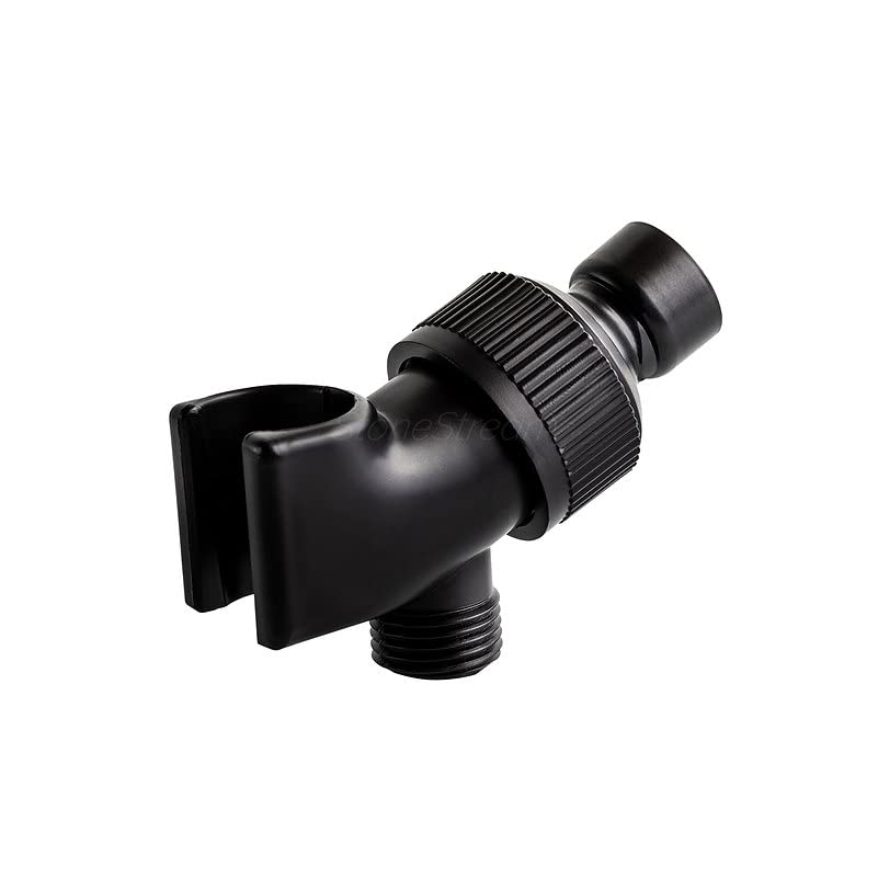Original StoneStream Adjustable Wall Shower Adapter and Holder for Handheld Showerheads - Matte Black