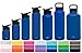 Simple Modern 10 oz Summit Kid's Water Bottle + Extra Lid - Vacuum Insulated Powder Coated Skinny Cute Thermos 18/8 Stainless Steel Flask - Blue Hydro Travel Mug - Twilight