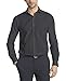 Van Heusen Men's Flex Collar Regular Fit Solid Spread Collar Dress Shirt, Charcoal, 18