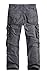 Men's Cotton Casual Military Army Cargo Camo Combat Work Pants (US:38 / Tag Asia 40, Grey)