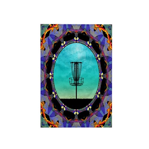 3D Rose TWL_243470_1 "Disc Golf Abstract Basket-Colorful Mandala Disc Golf Grap…
