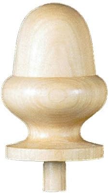 BrownWood 01PA410PT Acorn Plain Post Top, Poplar