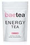 Baetea Energy Tea: Naturally Boost Your Energy, 25 Servings, with Guarana & Potent Traditional Organic Herbs, Ultimate Way to Re-Vitalized & Focus The Mind