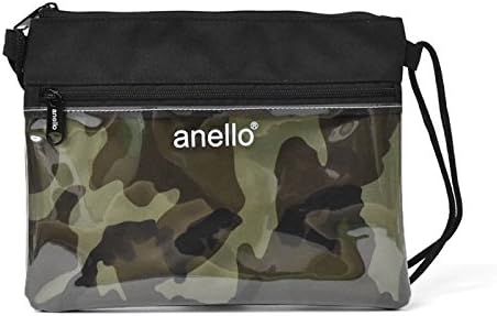 Amazon サコッシュバッグ ポリキャンバス クリアポケット Camo ショルダーバッグ