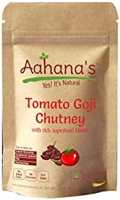Aahana's Tomato Goji Chutney (use if also as a spread, dip, and salad dressing) with rich Superfoods