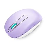 Wireless Mouse, Vogek 2.4GHz Wireless Mouse Small Optical Wireless Mouse with 1601 DPI Nano USB Receiver for Laptop - Purple