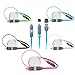 5Pack 3Ft 1Meter 2in1 Retractable Android iOS Lightning to USB Charging Cord Tangle-free Charger Cable for iPhone 6s 6sPlus 6 6Plus 5 5s iPad iPod Samsung HTC Nexus Nokia Sony