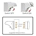 Magnetic Baby Locks, HUIRUI Childproof Safety Cabinet & Drawer Locks, No Drilling or Screws Needed, Quick Installation and Easy Operation, Package Includes 8 Locks + 3 Keys