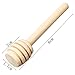 TSCTBA yinat HSAN 24 Pack Honey Dippers,3 inch Wood Honey Dipper Mini Honey Dipper Stick Spoon Wood Honey Spoon Dipper for Hone