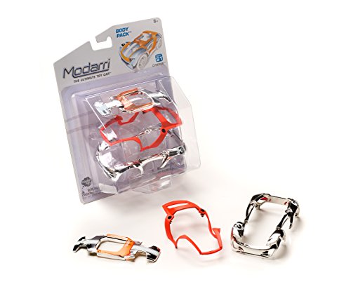 Modarri-The Ultimate Toy Car; Constructive, Mix N Match, Indoor/outdoor S1 Chrome Body Pack