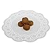 LJY 100 Pieces White Lace Round Paper Doilies Cake Packaging Pads Wedding Tableware Decoration (10.5 Inch)