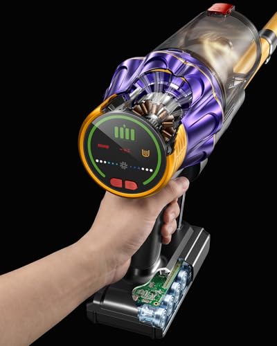 Cordless Vacuum Cleaner, 650W/55KPA/70 Mins Vacuum Cleaners for Home with Self-Standing, Anti-Tangle Vacuum Cordless, Smart Display and 1.8L Cup Cordless Stick Vacuum Cleaner for Pet Hair/Carpets