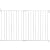 Munchkin Extending XL Tall and Wide Hardware Baby Gate, Extends 33" - 56" Wide, White, Model MK0004