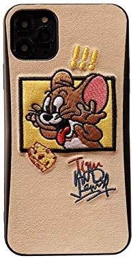 tuehanshop - 3D Embroidery Tom and Jerry Phone Cases for iPhone 11 pro max Case Cute Cartoon Cover case for Phone 7 8 Plus x xr xs max 11pro Material - for iPhone X XS-Style 29