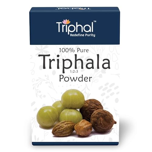 Generic Triphala Powder (1:2:3) Natural and Pure | Perfect Ratio for Balanced Body Functioning | Contains Haritaki, Bibhitaki and Amalaki -200GM