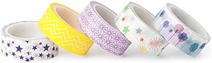 10-Pack Washi Tapes Set for Bullet Journal Traveler's Notebook - Fits Leuchtturm and Moleskine Notebooks