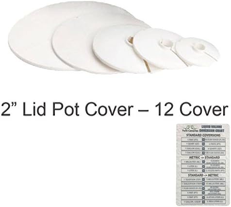 Net Pot Lid Cover + Twin Canaries Chart - 2” Lid Pot Cover – 12 Covers